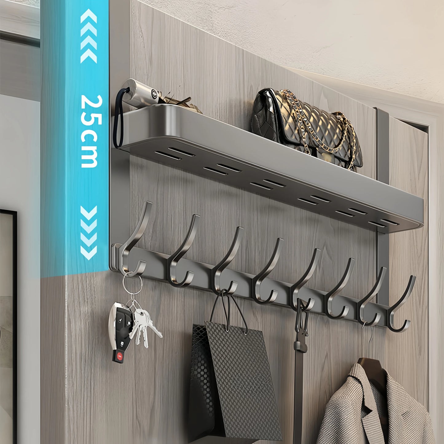Hign-concerned Space Aluminum Door Hook Organizer Coat Hooks