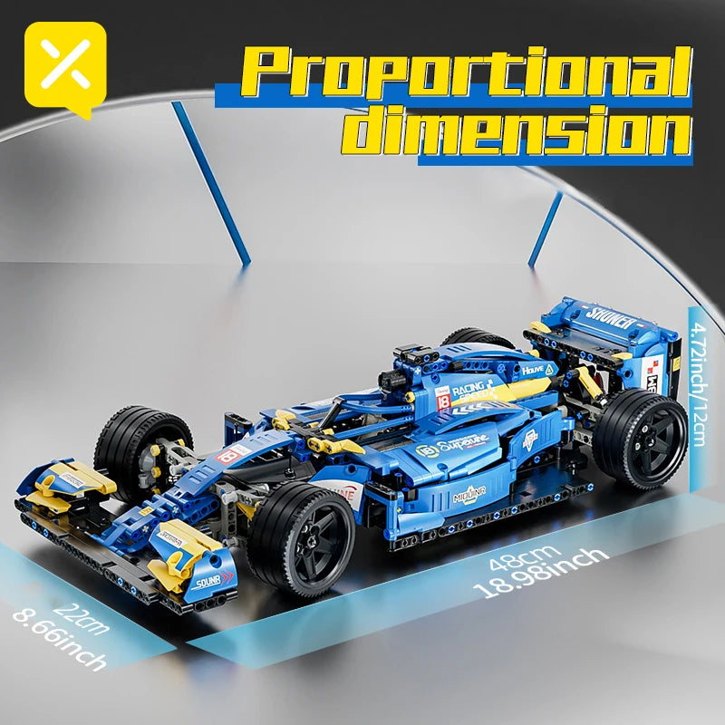 Kbox Formula Racing F1 Model Building Block Set 1161 Pieces