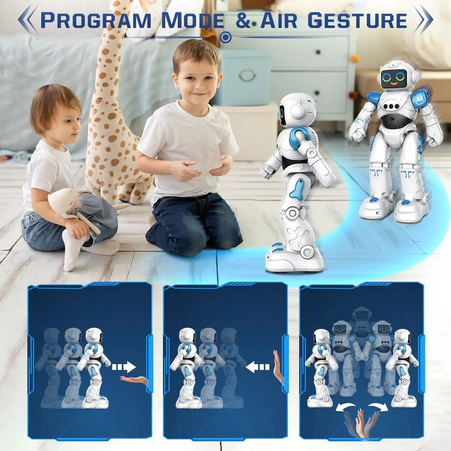 VATOS RC Robot Toy for Kids Smart Talking Remote Control