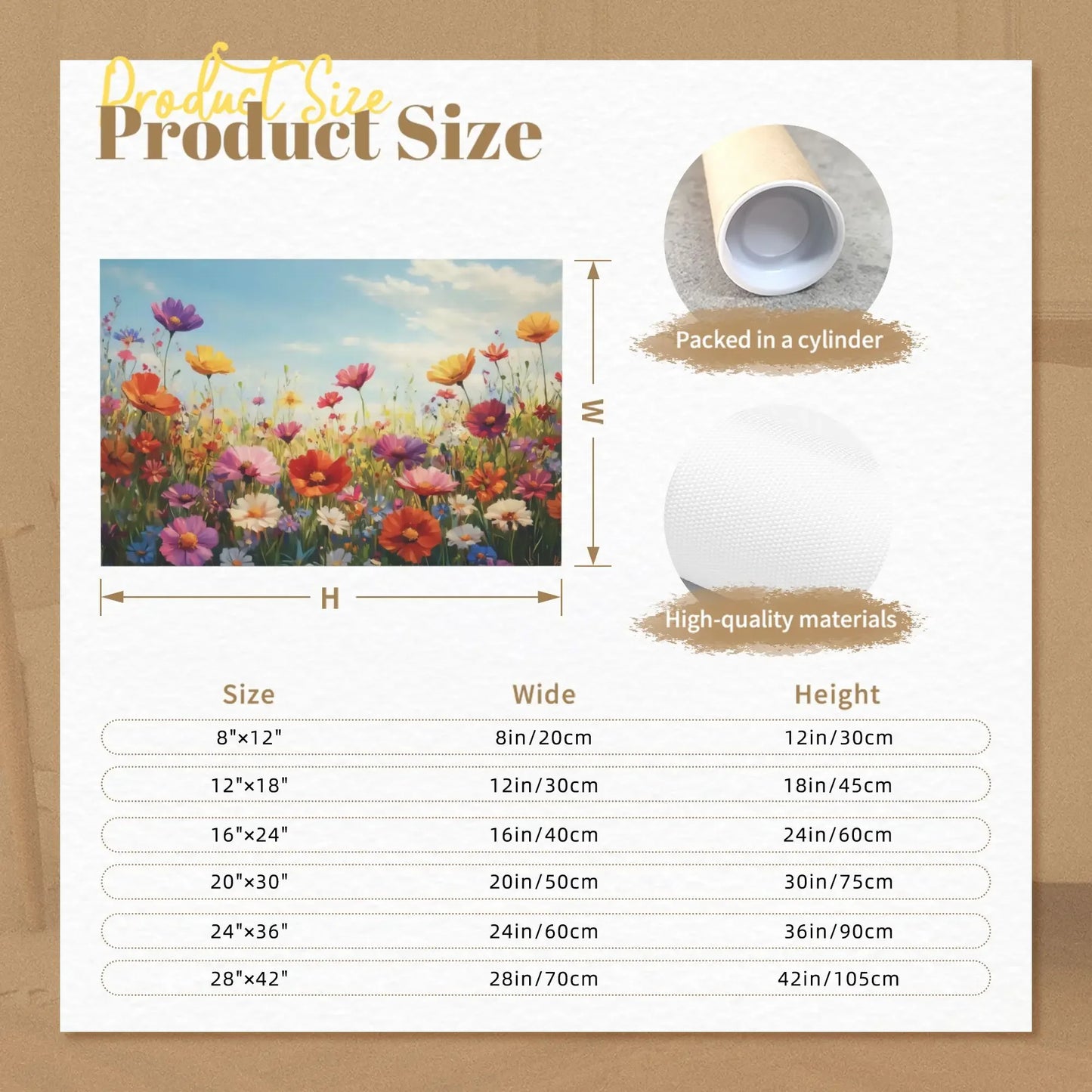 Frame Canvas Bedroom Wall Art Landscape Print Decor