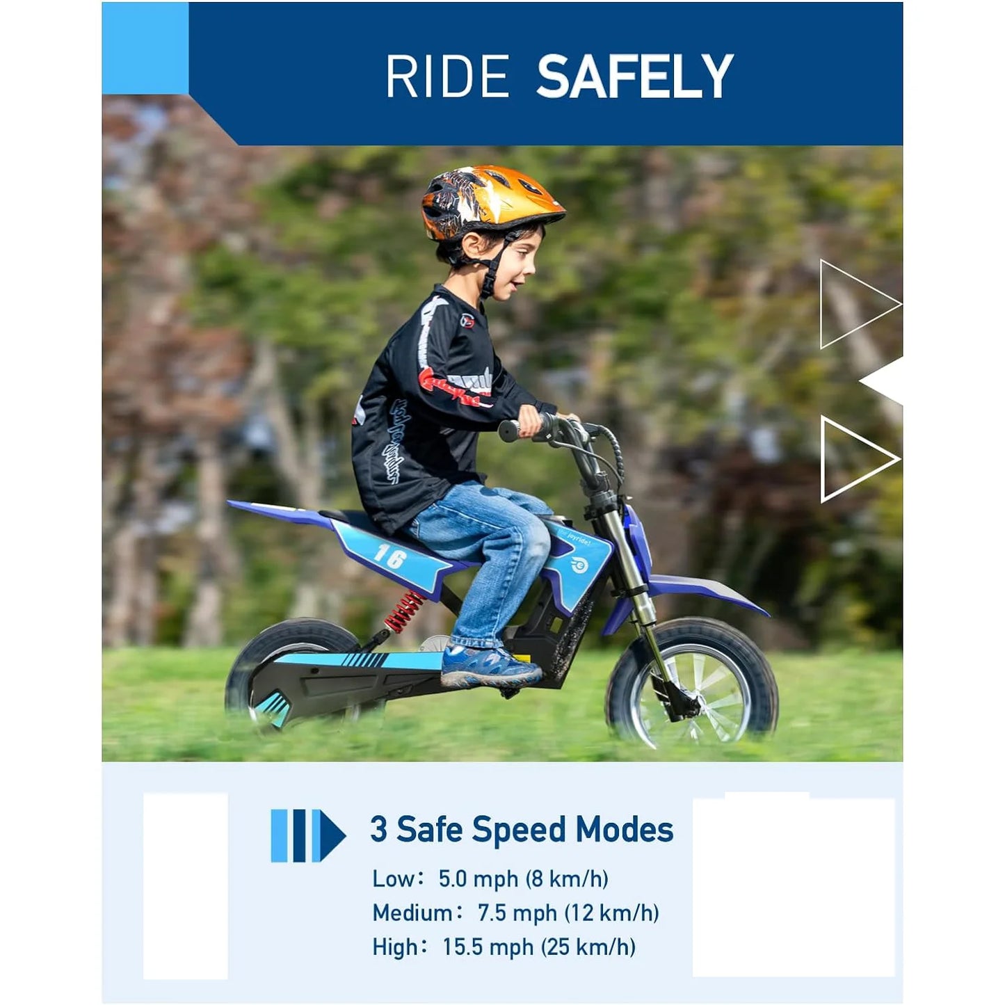 Hiboy 36V 300W Electric Kids Dirt Bike Ages 3to10 TriSpeed