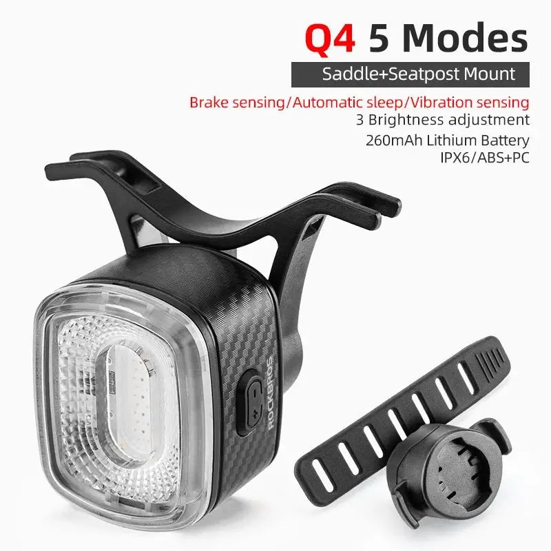 ROCKBROS Smart Bicycle Brake Light LED Cycling Taillight
