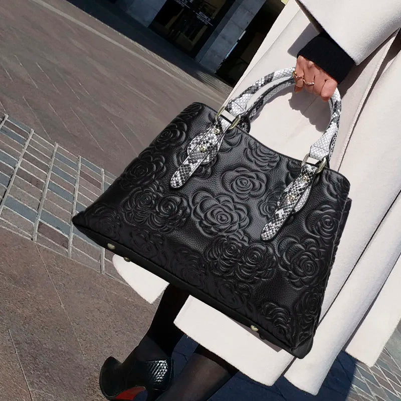EP.MINGYUANCN Genuine Leather Womens Crossbody Bag Luxury