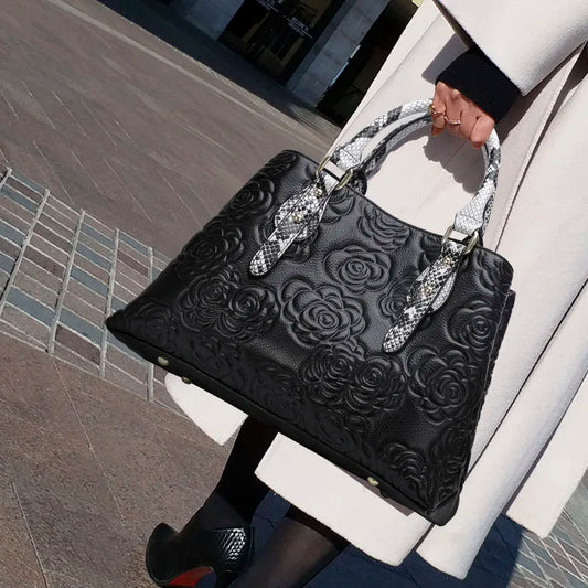 EP.MINGYUANCN Genuine Leather Womens Crossbody Bag Luxury