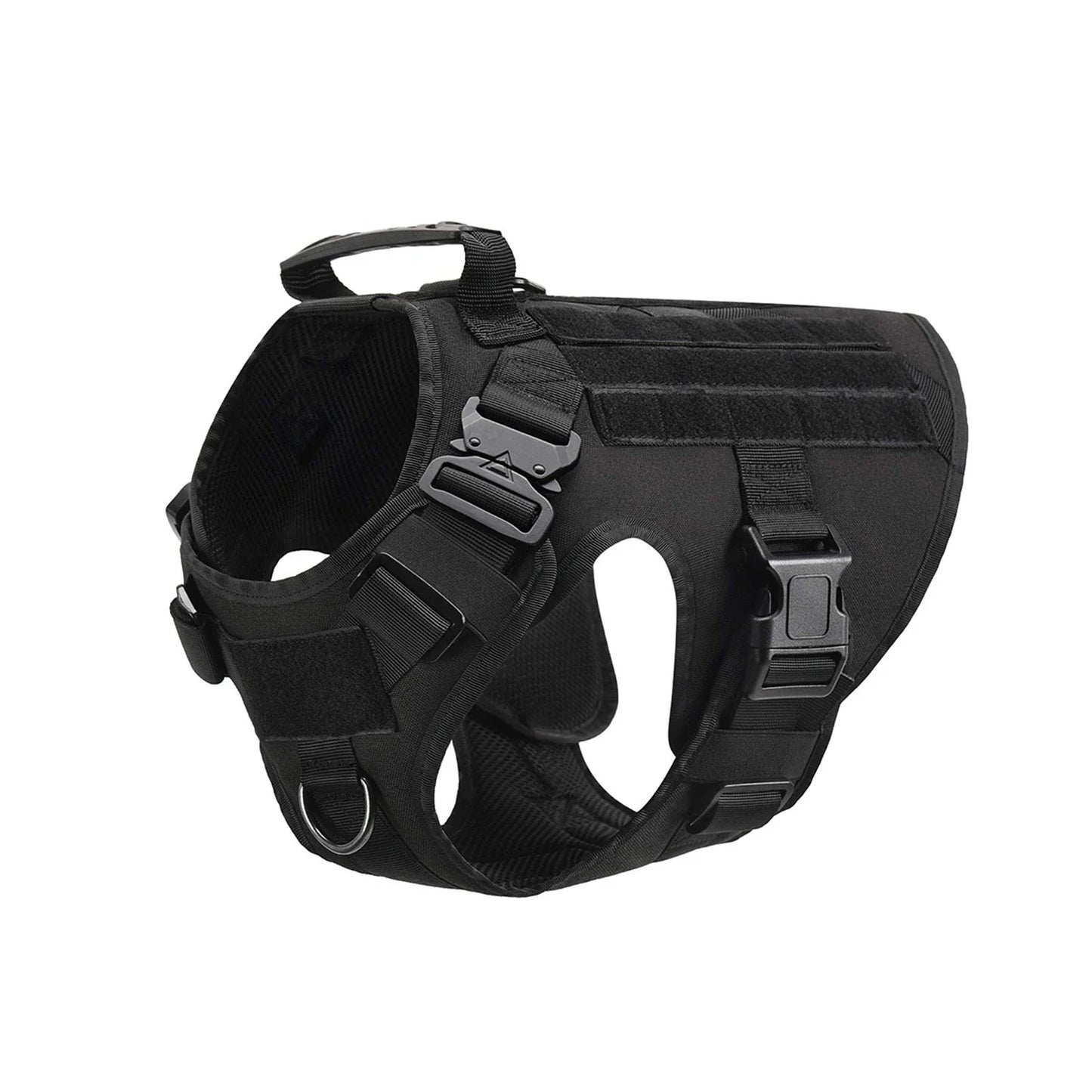 Military Dog Harness Vest With Molle Pouches For Large