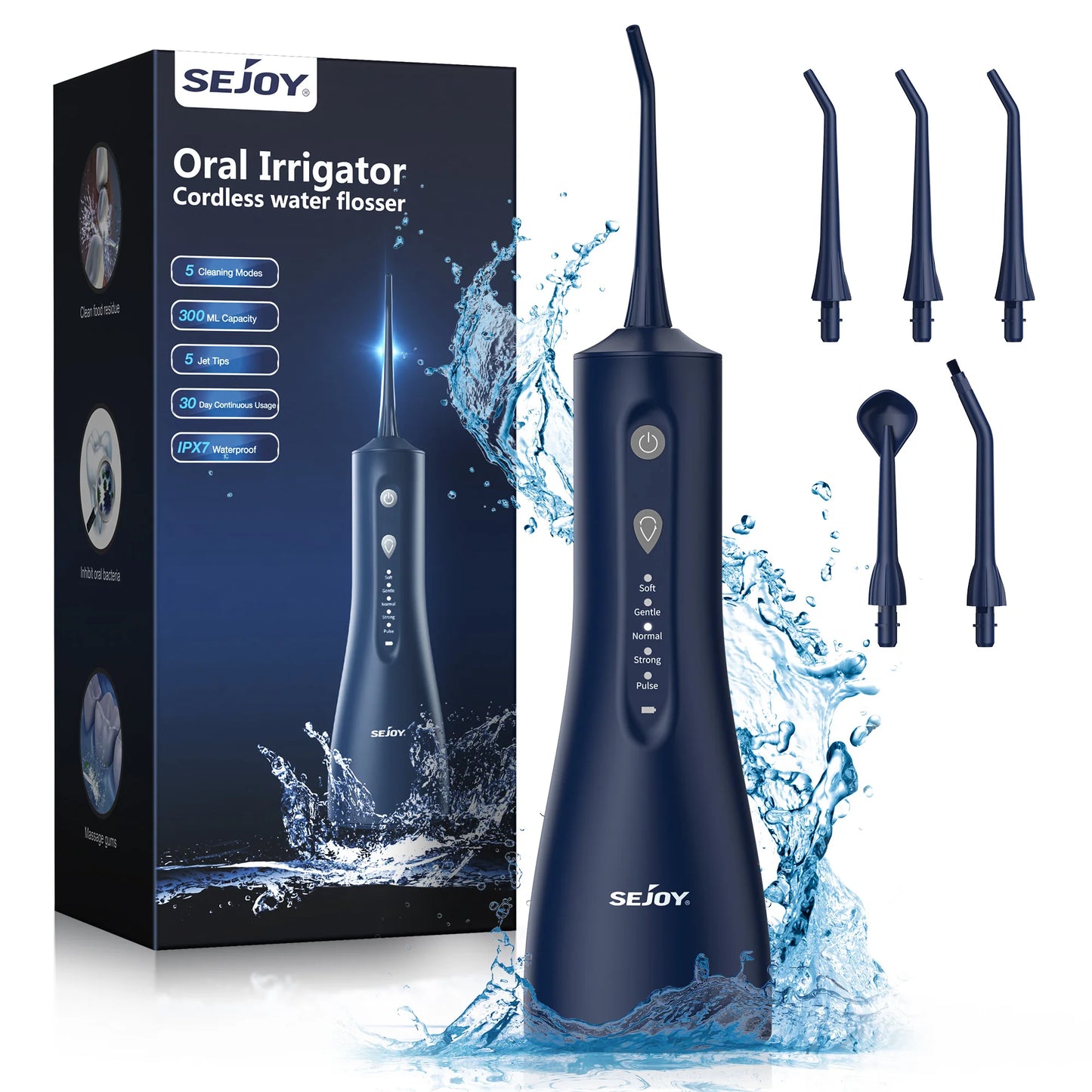 Sejoy Water Flossers Portable Rechargeable 5 Modes