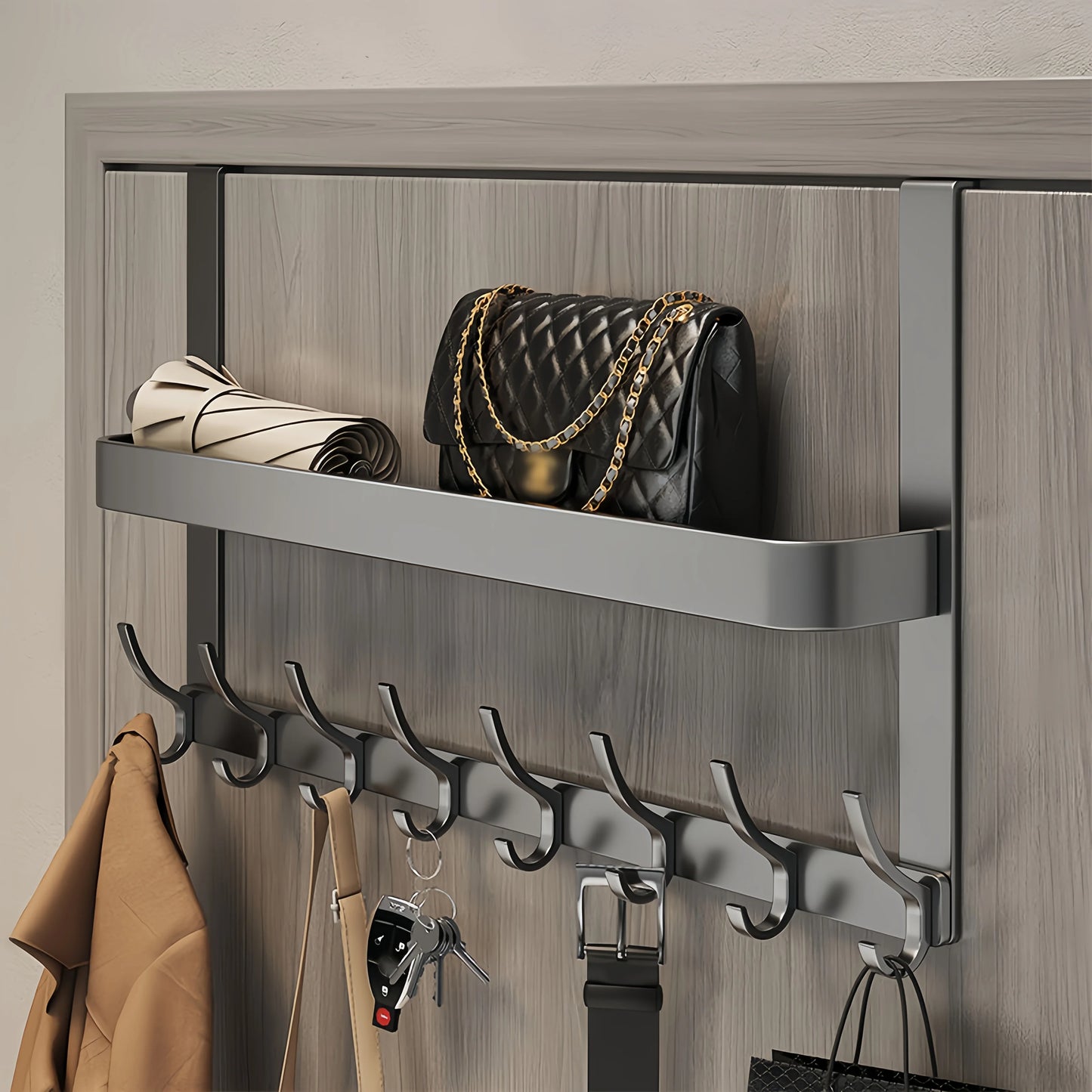 Hign-concerned Space Aluminum Door Hook Organizer Coat Hooks