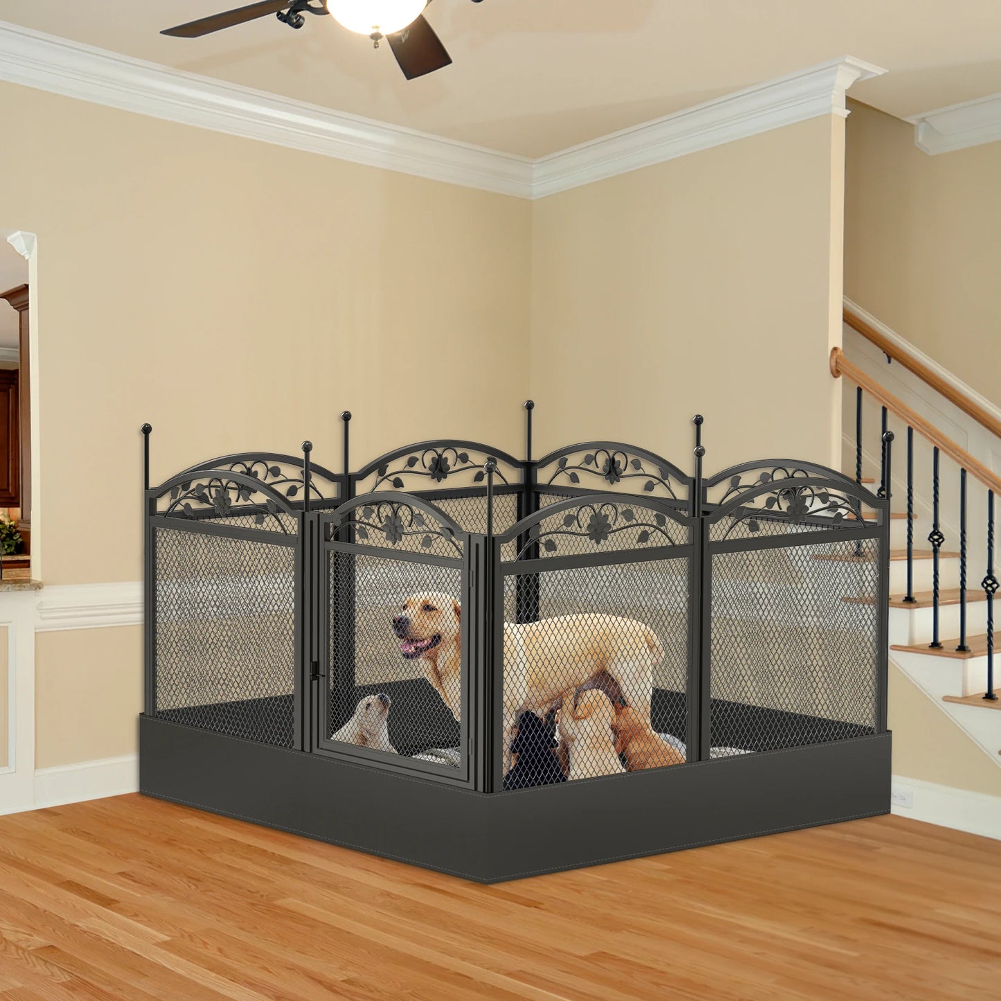 Bingopaw Eight Panel Heavy Duty Dog Playpen Outdoor Fence