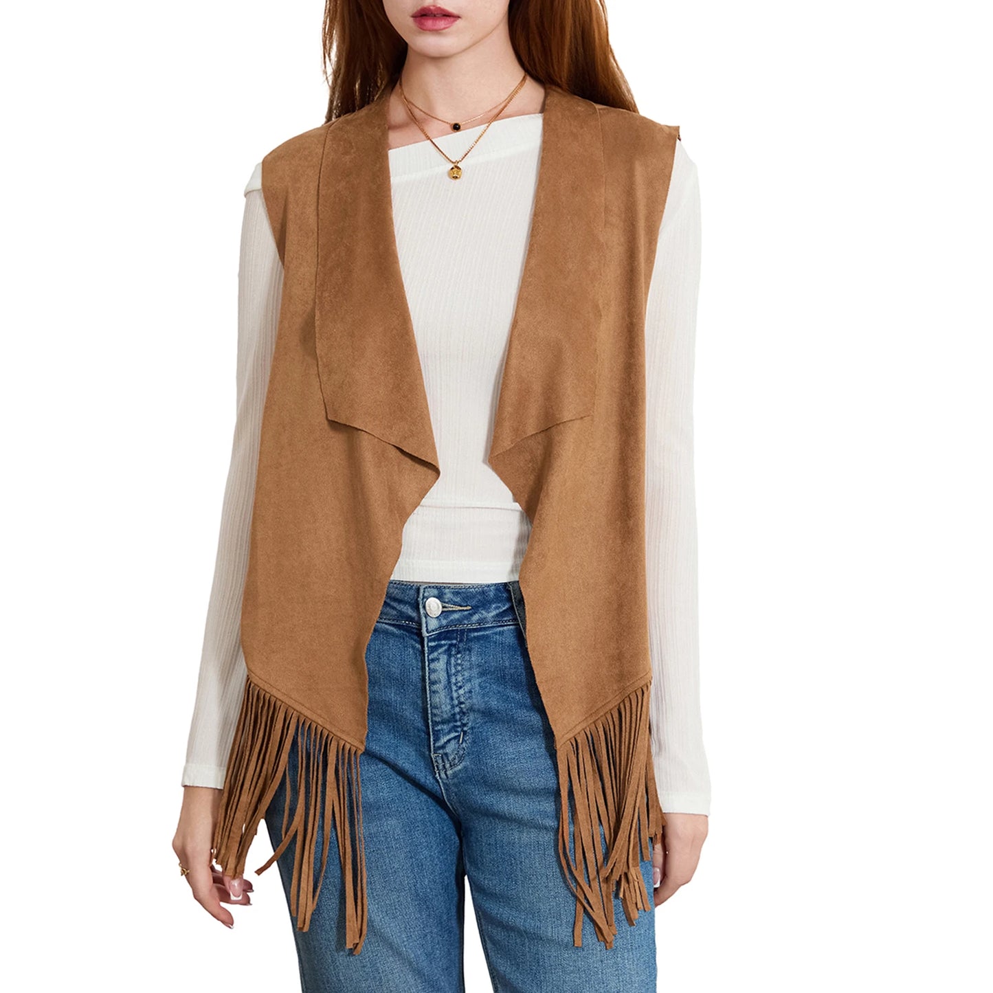 Guangdong Vintage Fringe Jacket 60s Boho Western Coat