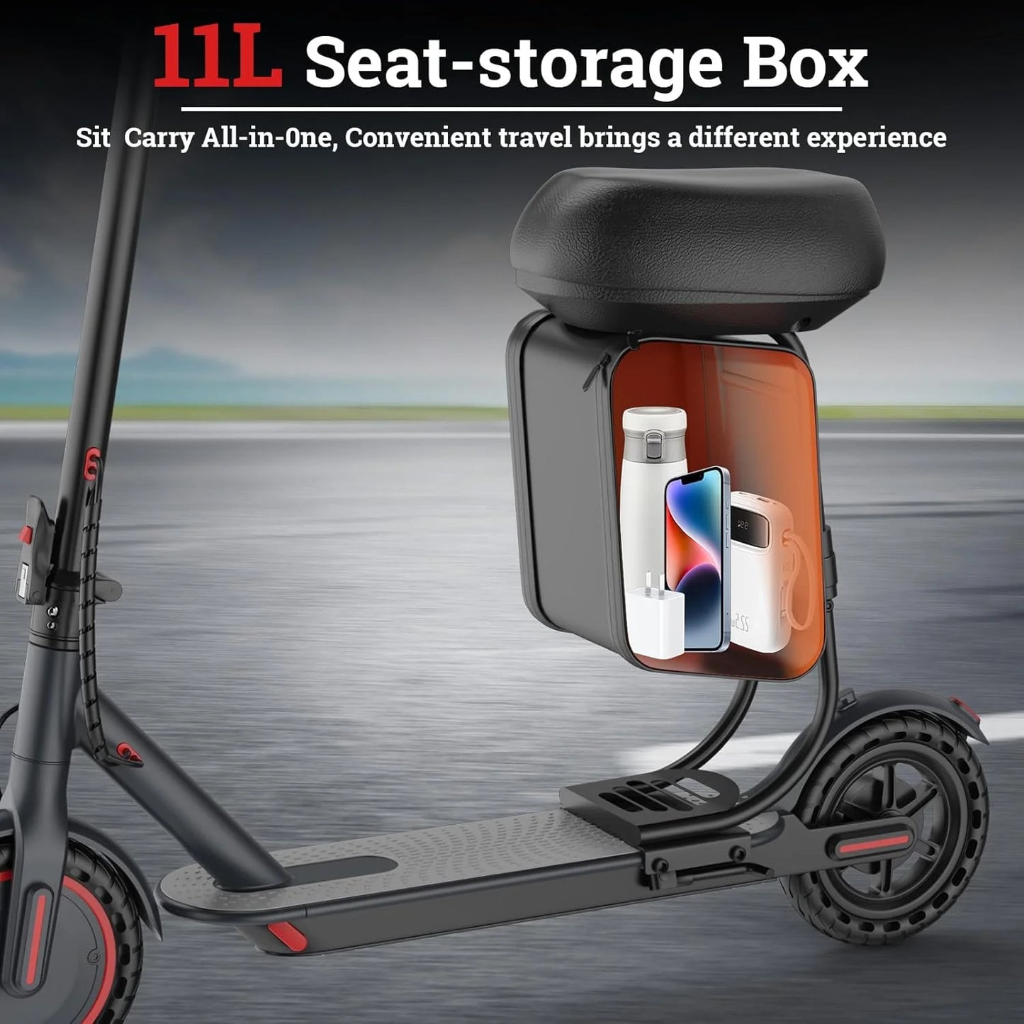 Ladped Electric Scooter 350W 36V Battery Foldable With Seat