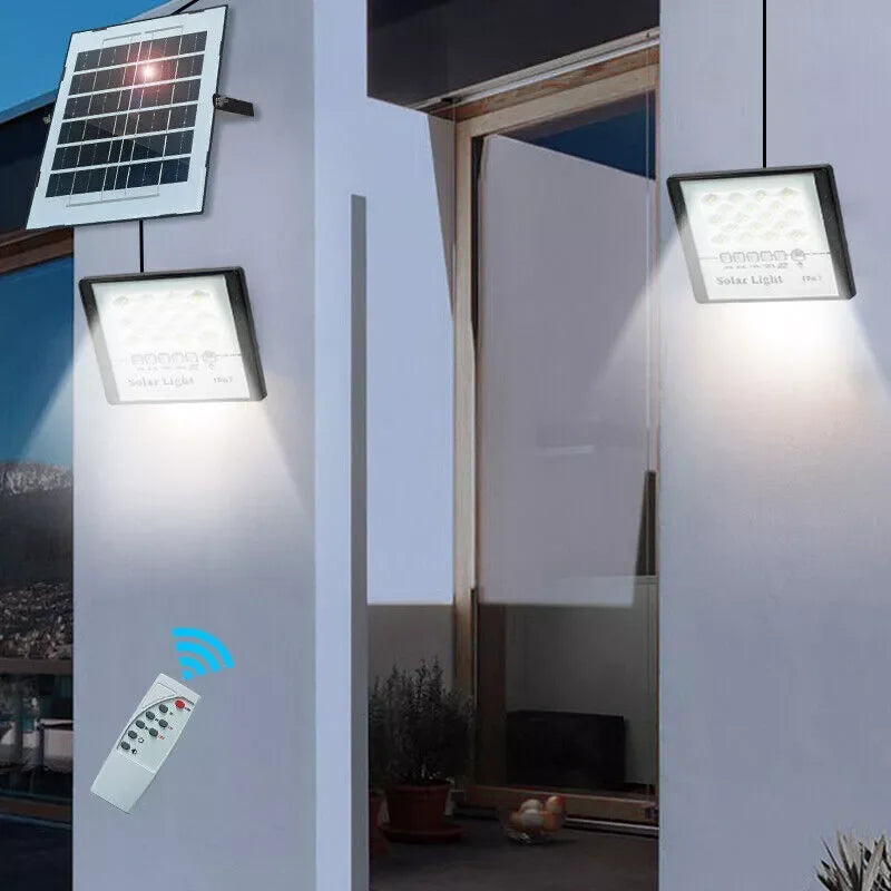 Solar 300W LED Street Light Flood Lamp Dusk To Dawn