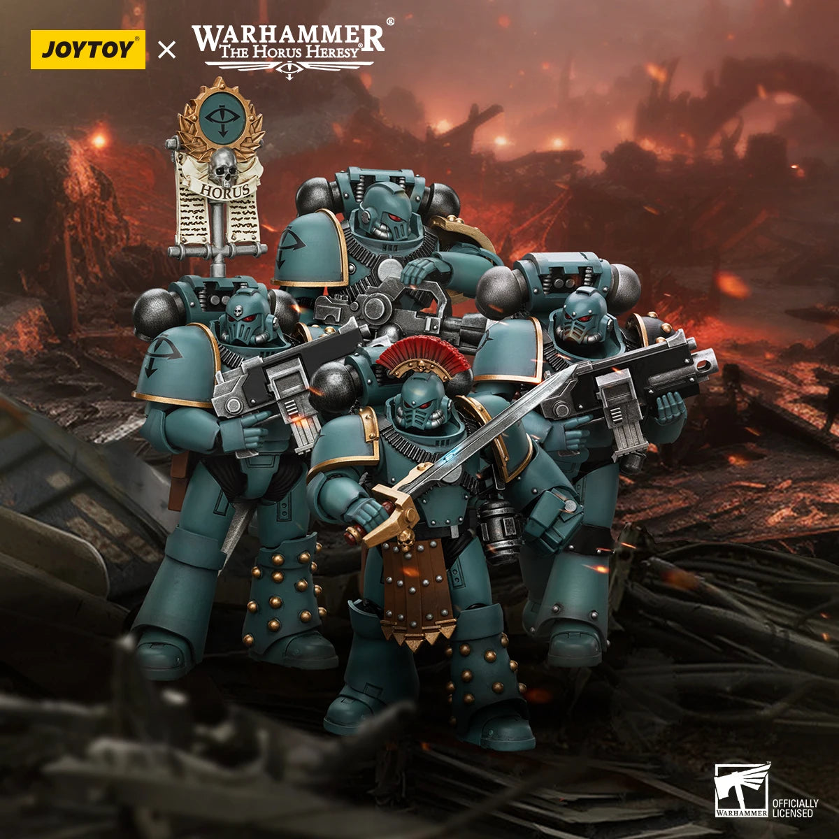 Joy Toy Warhammer 40K Sons Of Horus MKIV Tactical Squad