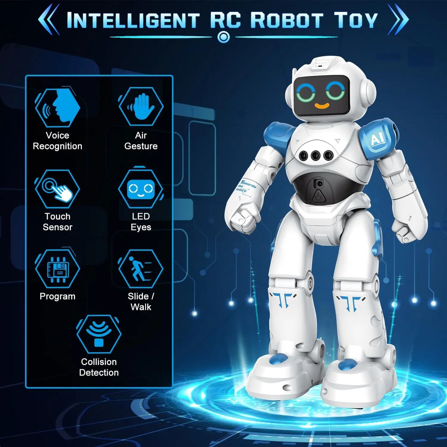VATOS RC Robot Toy for Kids Smart Talking Remote Control