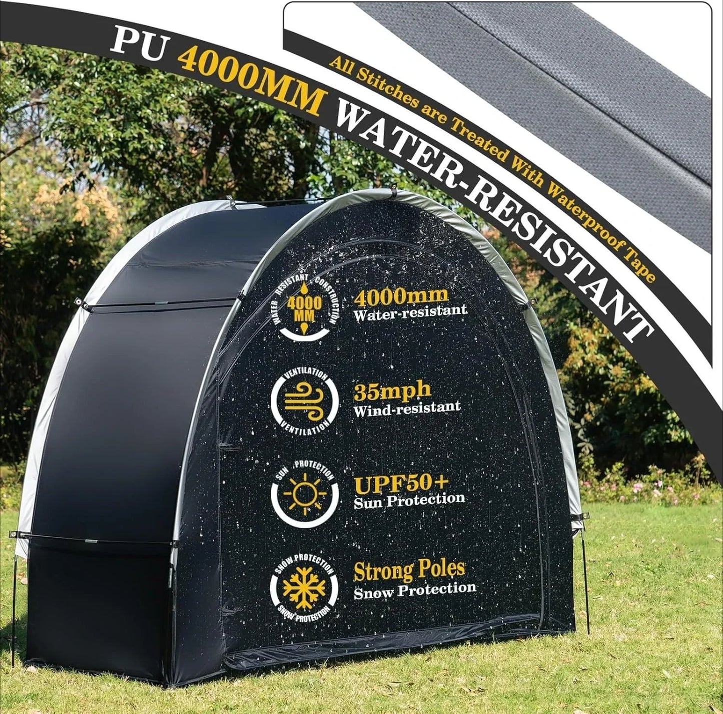 Hign-concerned Bike Storage Shed Tent Portable Waterproof