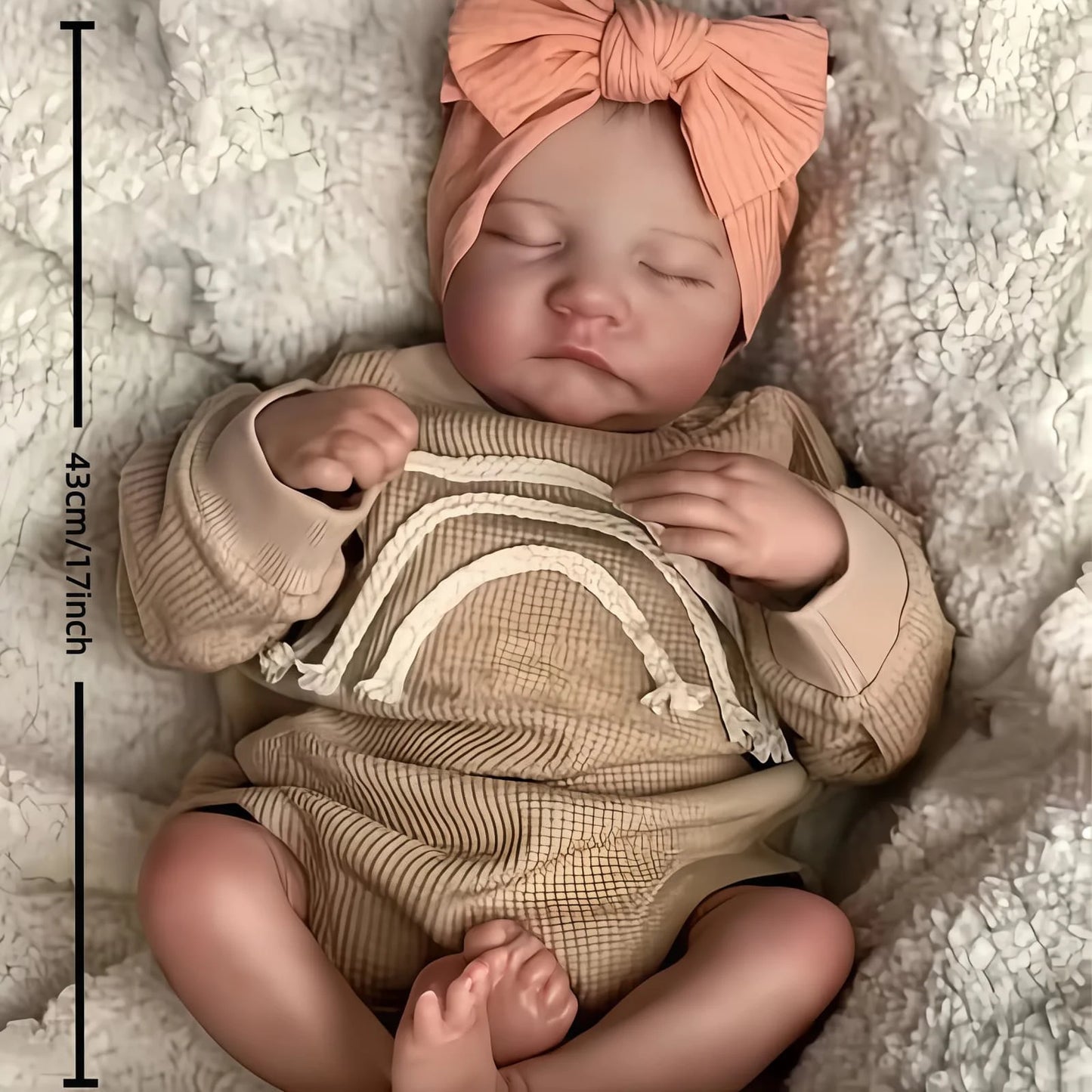 Risbecko Lifelike Reborn Doll Handmade Art With Veins