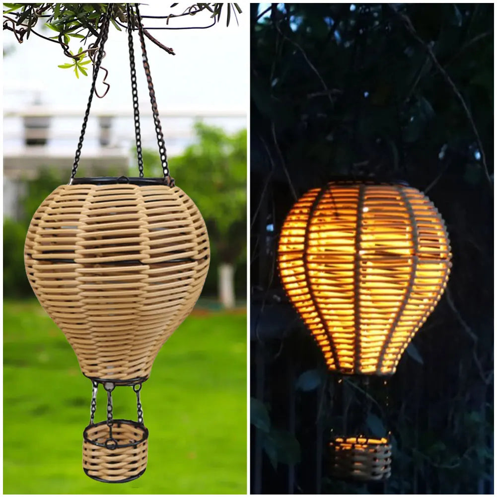 Hign-concerned Solar Hot Air Balloon Lantern Outdoor Lights