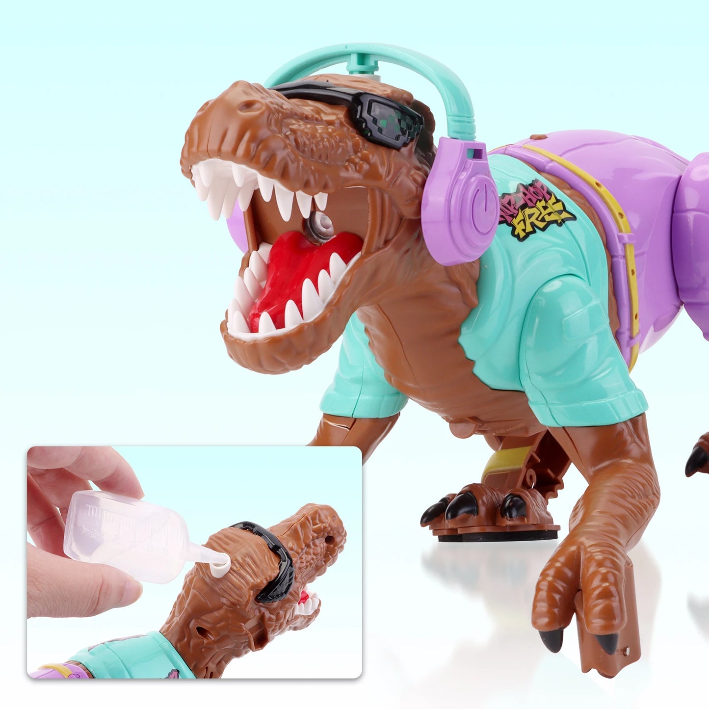 RC Walking Dinosaur Toy Remote Control Robot Light Roar