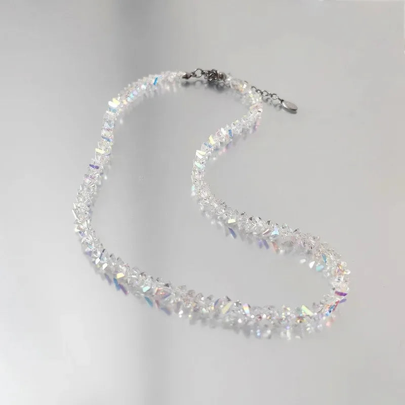 MIHJUSFDHCN Pearl Necklace Double Layer Bead Pendant