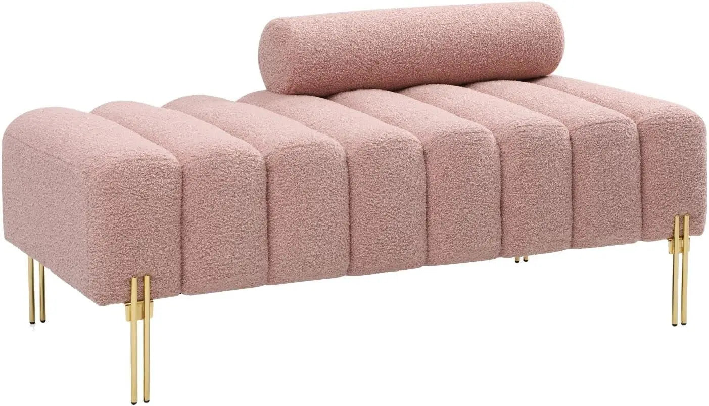 GUANGBAI PU Leather Ottoman Bench For Living Room Bedroom