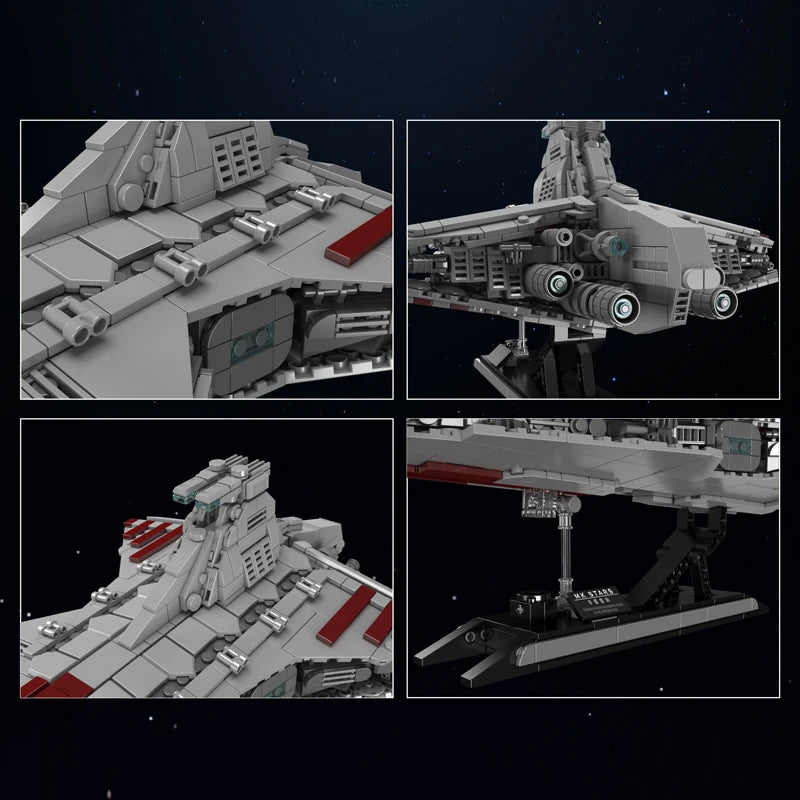 Mould King 21074 Building Block Republic Attack Cruiser
