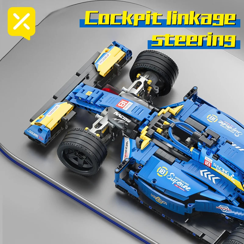 Kbox Formula Racing F1 Model Building Block Set 1161 Pieces