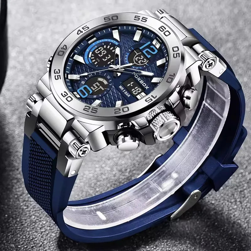 LIGE LED Display Men Wristwatch Luminous Sport Quartz