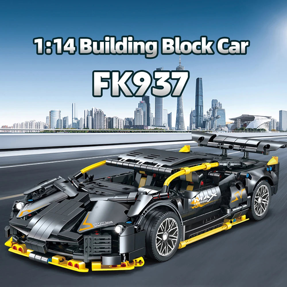 Kbox 1259Pcs Supercar Building Blocks Kit Collectible