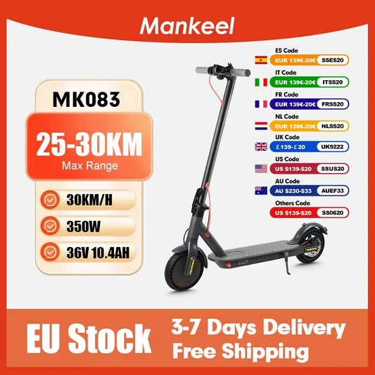 Mankeel MK083 Electric Scooter 350W Foldable With App