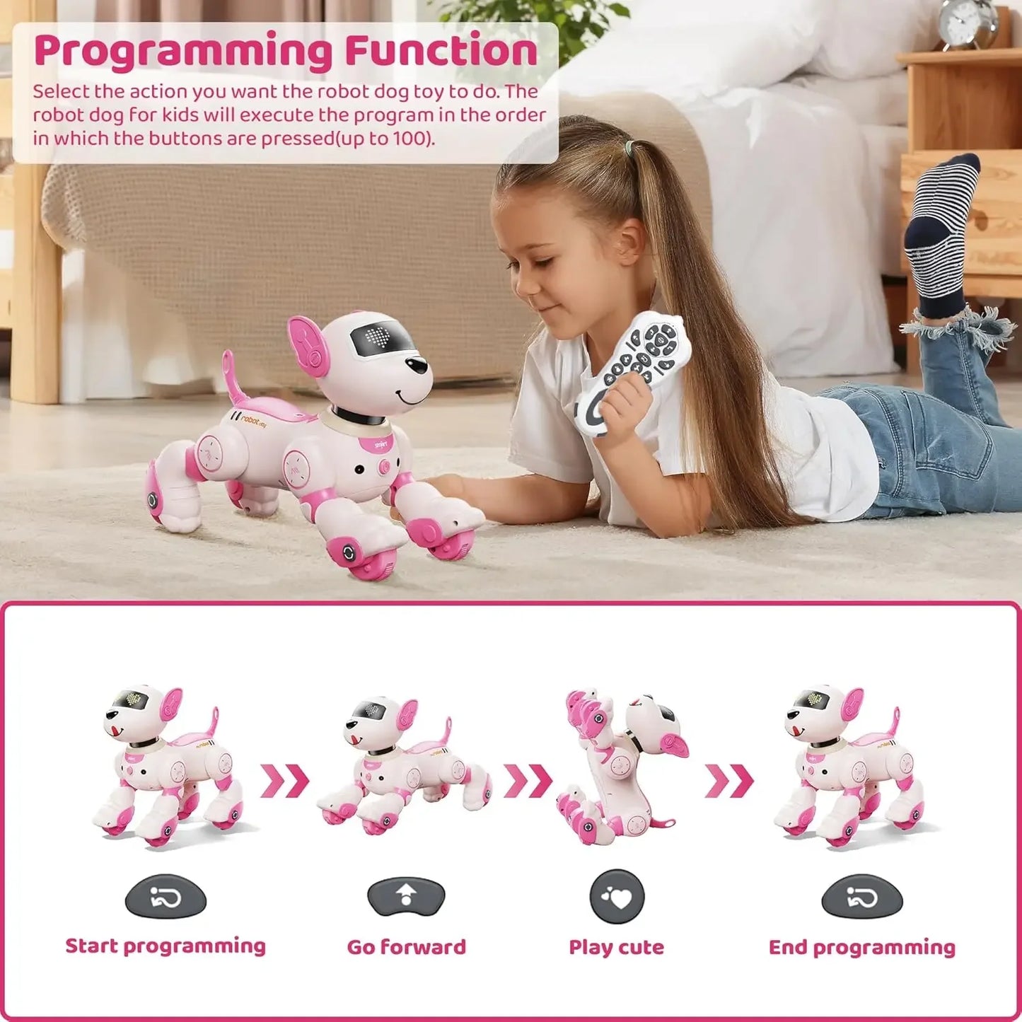 CONUSEA Rc Puppy Intelligent Robot Dog Toy Remote Control