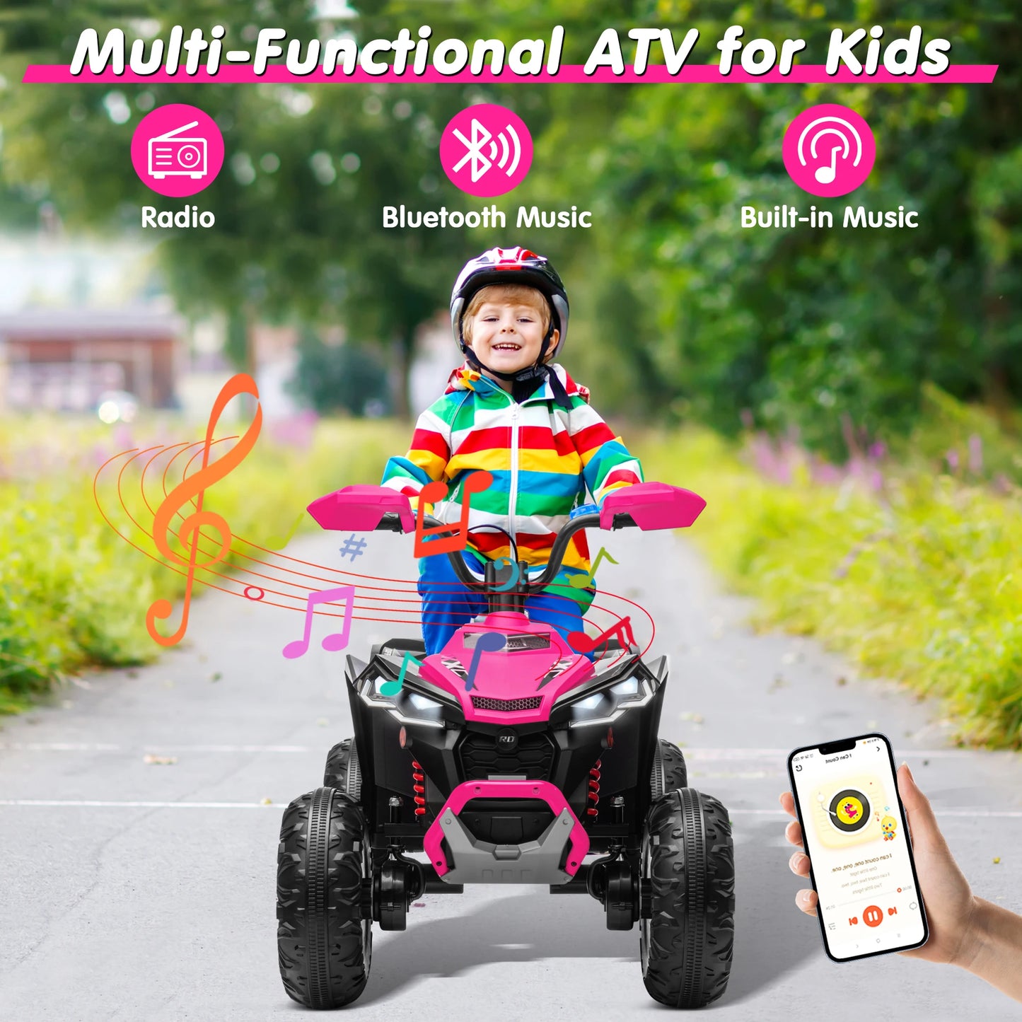 Joyracer 24V Kids ATV 2 Seater Ride On Toy 800W Motor