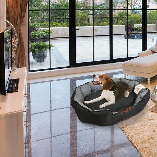 BingoPaw Soft Dog Bed With Waterproof Removable Cushion