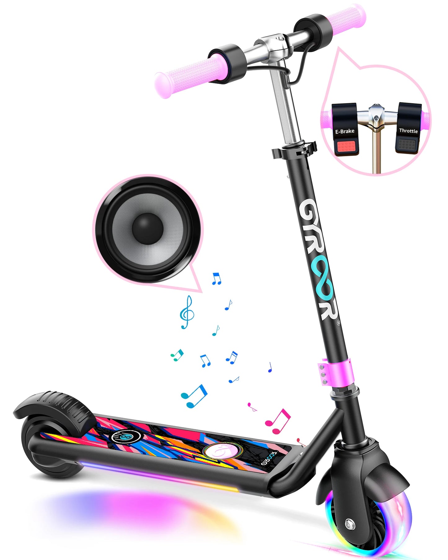 GYROOR H30 Max Kids Electric Scooter With LED Display