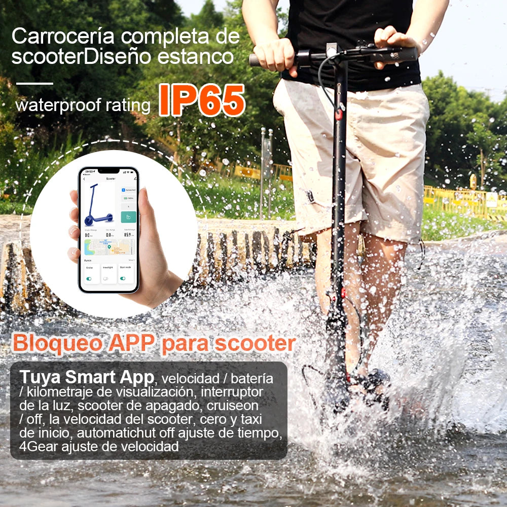 Ladped Electric Scooter 350W 19 MPH APP Smart Foldable