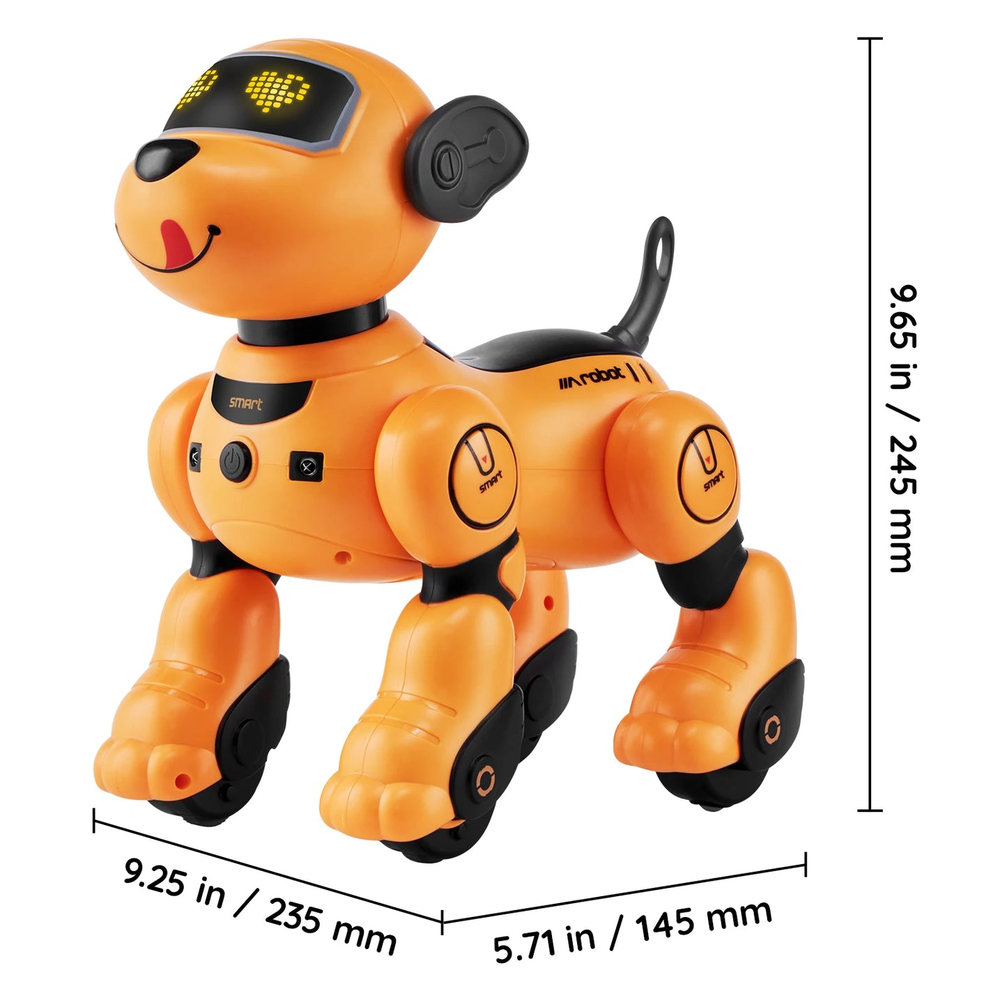 SucceBuy Remote Control Robot Dog Toy Singing Dancing Stunt