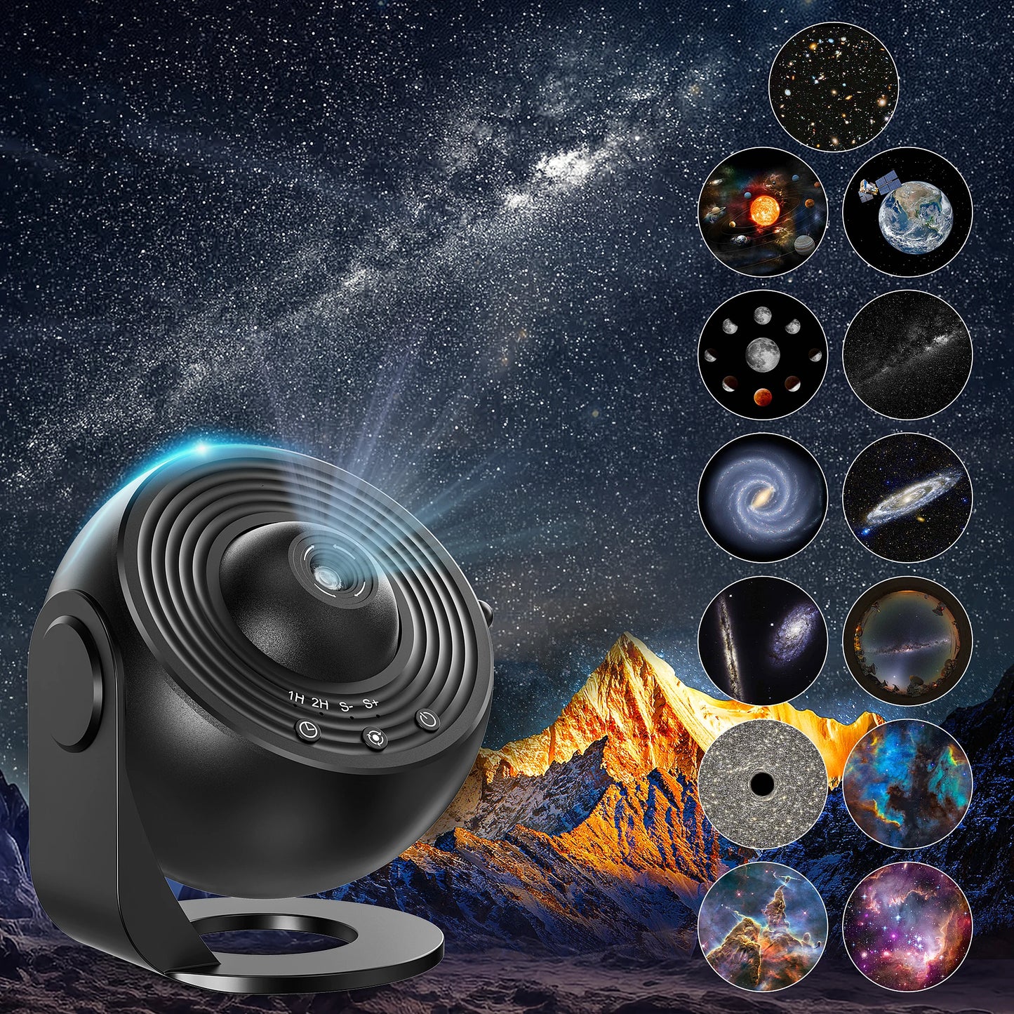 Aiopp Galaxy Projector Planetarium Night Sky Light For Kids