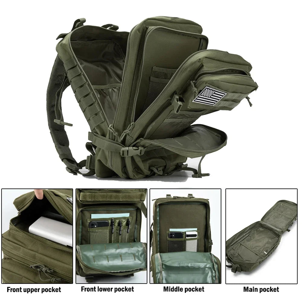 ReFire Gear Tactical Backpack Outdoor Rucksack For Hiking
