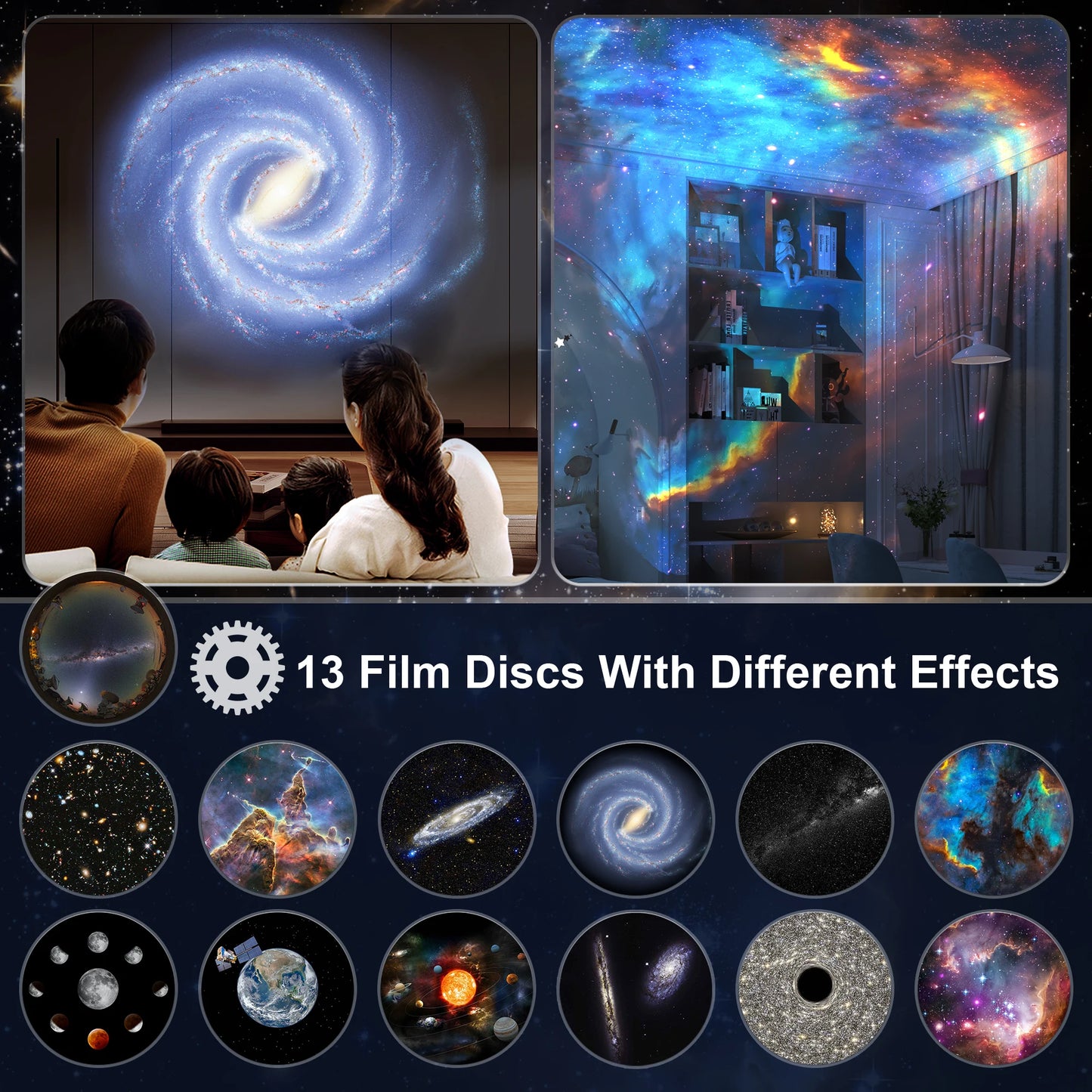 Aiopp Galaxy Projector Planetarium Night Sky Light For Kids