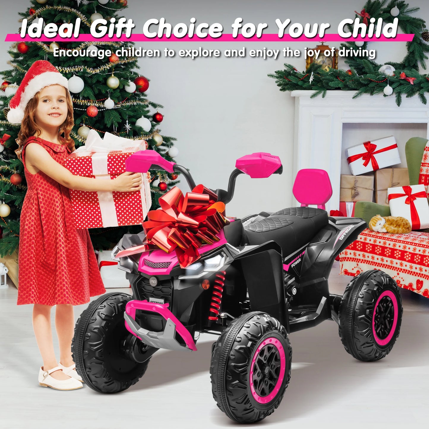 Joyracer 24V Kids ATV 2 Seater Ride On Toy 800W Motor