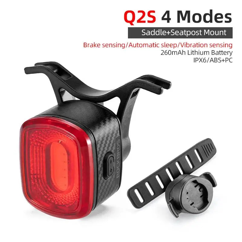 ROCKBROS Smart Bicycle Brake Light LED Cycling Taillight