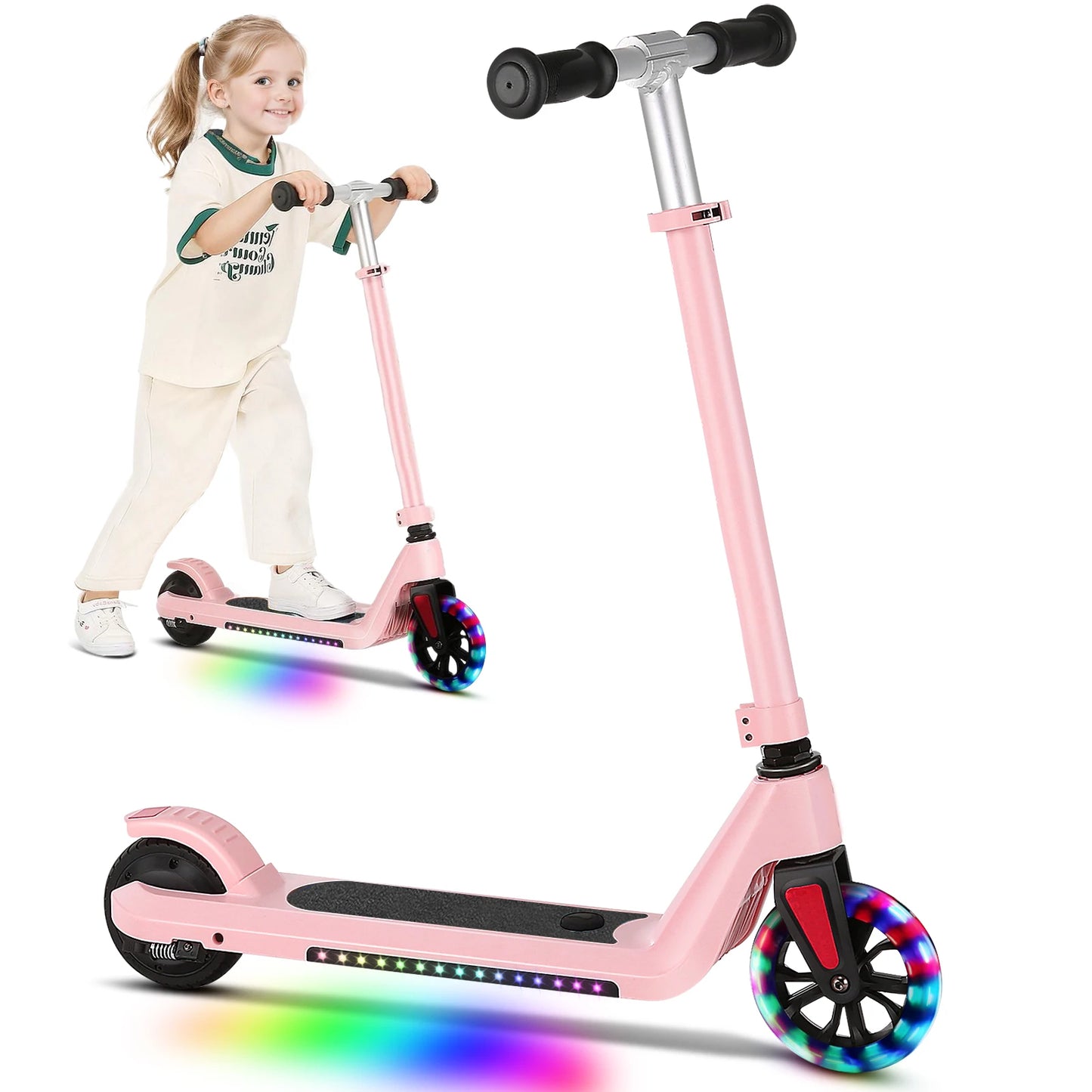 CAROMAC Electric Kids Scooter 120W Foldable LED Display