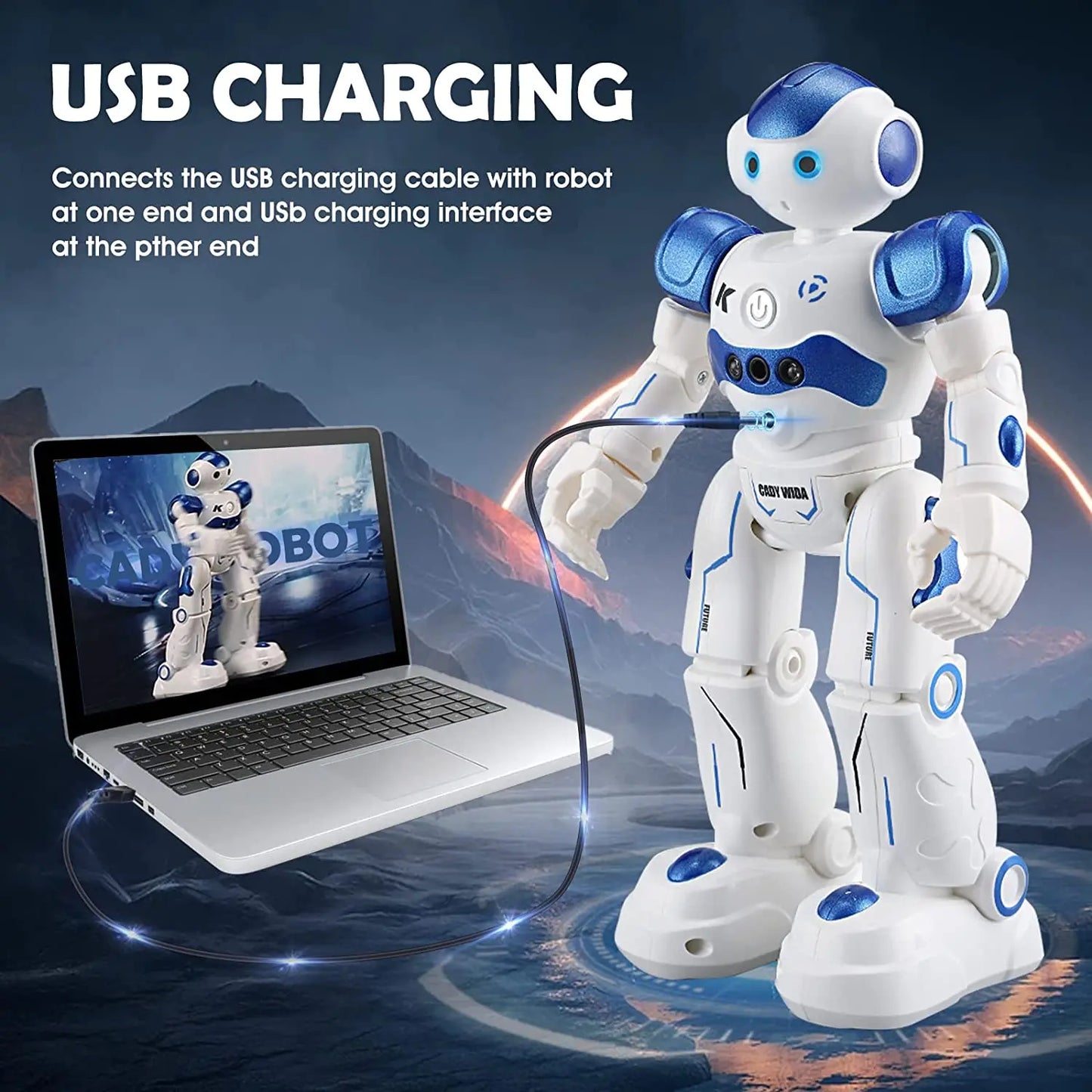 SUNVERY Gesture Sensing RC Robot Toy For Kids Gift