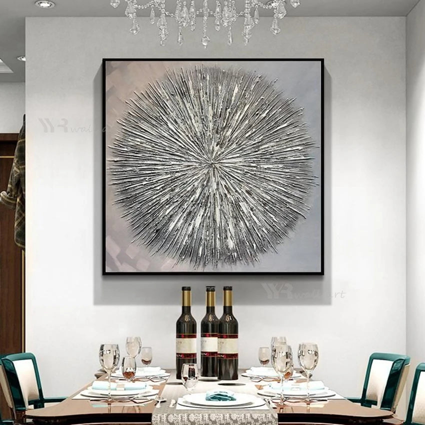 YYR Wall Art Handmade Gold Texture Canvas Oil Painting