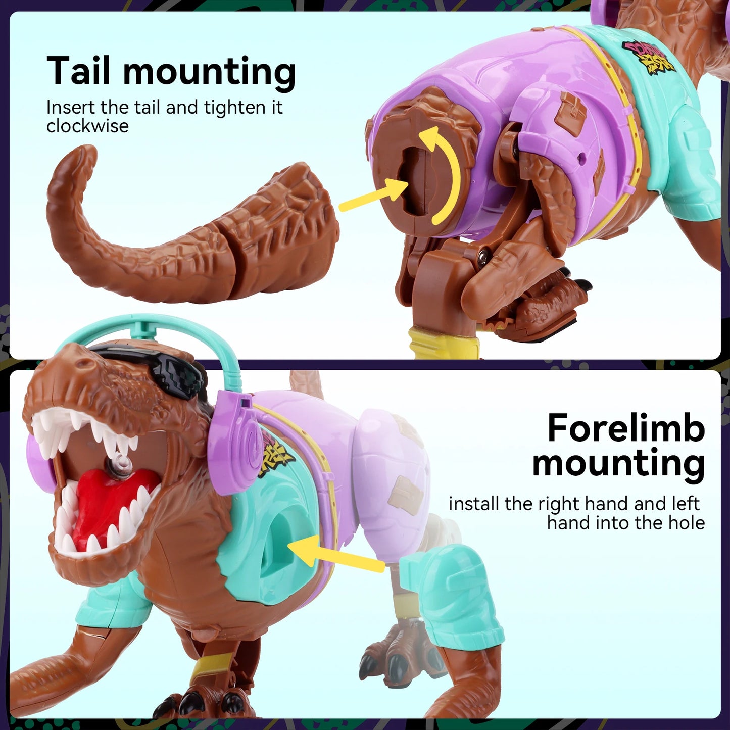 RC Walking Dinosaur Toy Remote Control Robot Light Roar