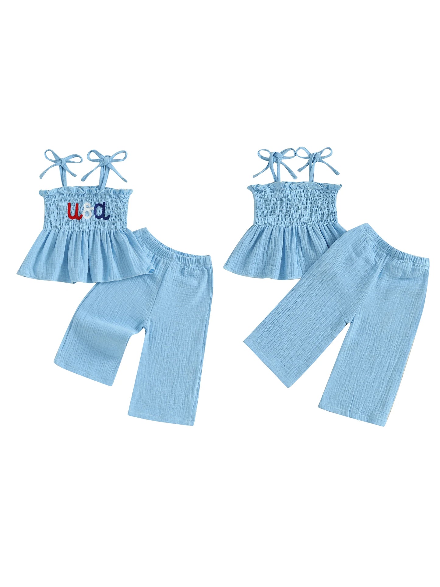 Emmababy Infant Girl Independence Day 2 Piece Set Outfit