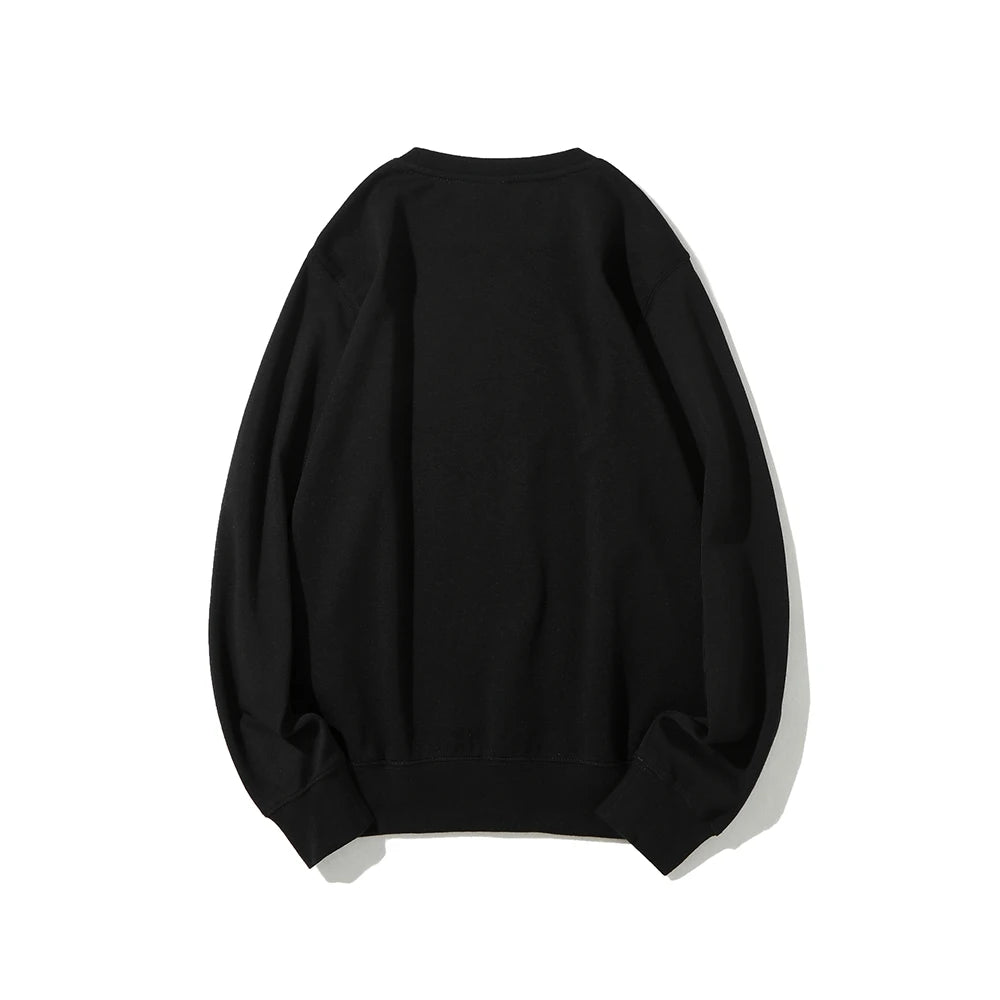 Closure Abstract Leaf Pattern Sweatshirt Artistic Sketch