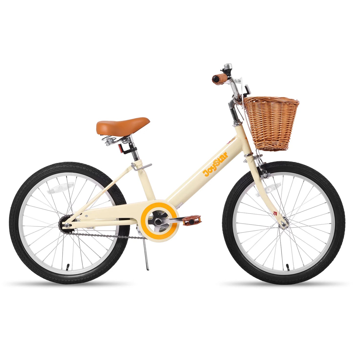 JOYSTAR Vintage Kids Bike With Training Wheels And Basket