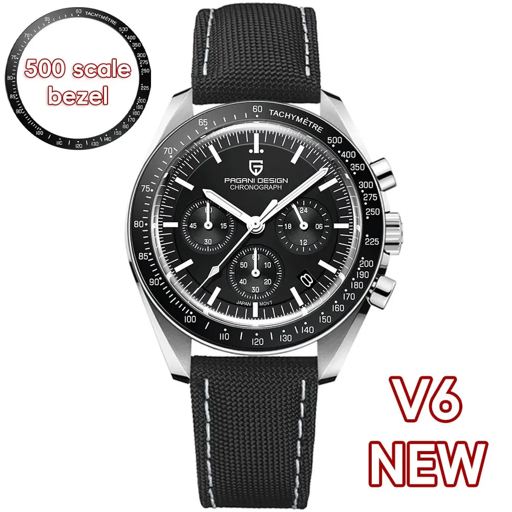 PAGANI DESIGN 1701 V5 Chronograph Quartz AR Sapphire Glass