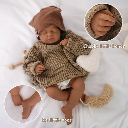 Ultra Realistic Silicone Reborn Baby Doll With Sleeping Eyes