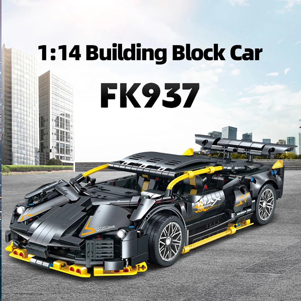 Kbox 1259Pcs Supercar Building Blocks Kit Collectible
