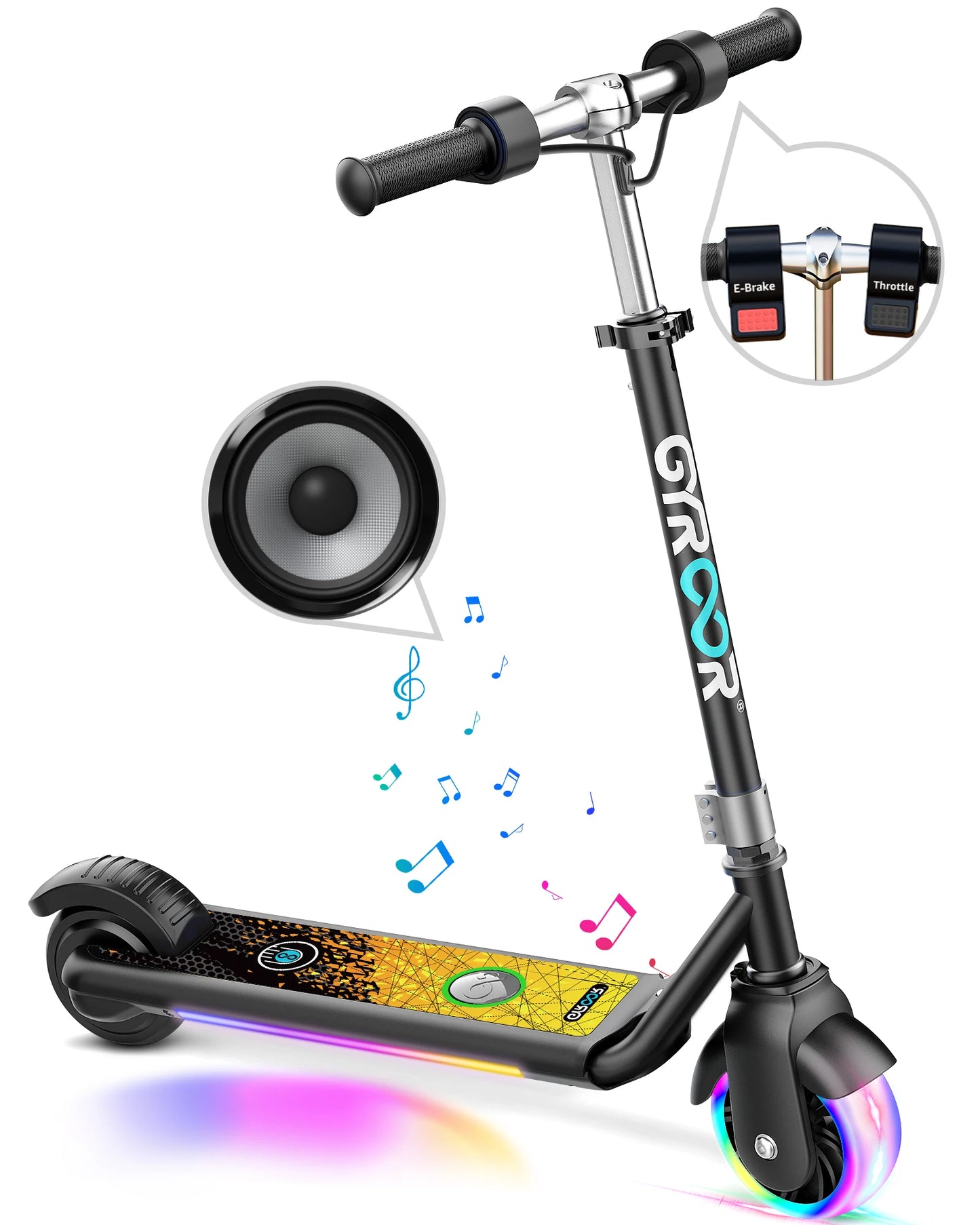 GYROOR H30 Max Kids Electric Scooter With LED Display
